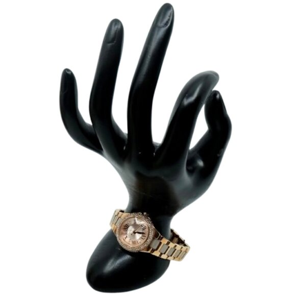 MICHAEL KORS~Petite Camille~LADIES ROSE GOLD SWAROVSKI CRYSTAL WATCH - Picture 4 of 4